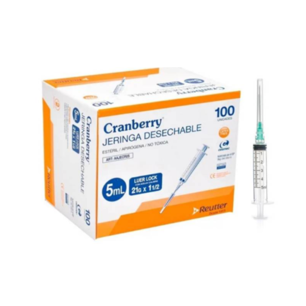 GERINGAS DESECHABLES CRANBERRY  1ML, 3ML, 5ML, 10ML, 20ML, 60ML  Luer Lock - Imagen 4